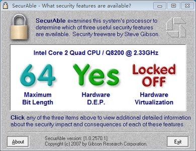 securable中文版(CPUVT检测工具)v1.1.0绿色最新版