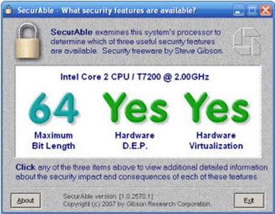 securable中文版(CPUVT检测工具)v1.1.0绿色最新版