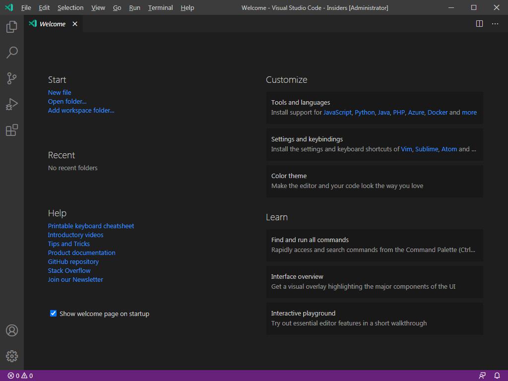 Visual Studio Code Insiders