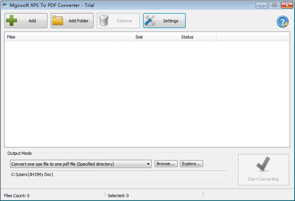 Mgosoft XPS To PDF Converter