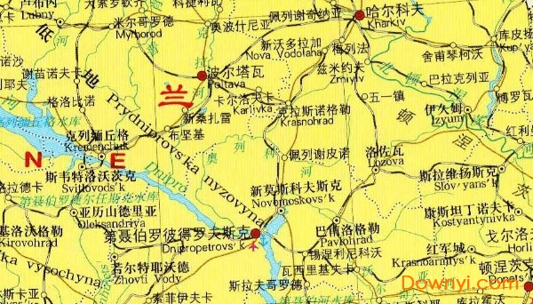 乌克兰地图高清版大图