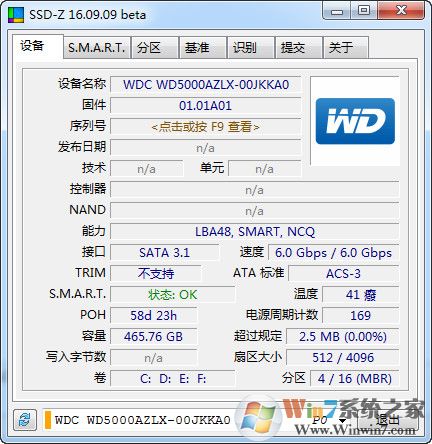 固态硬盘检测工具SSD-Z v18.06中文绿色版软件logo图