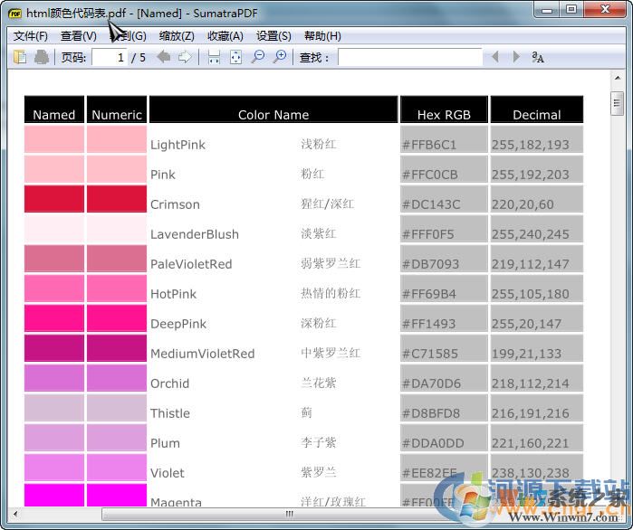 Html颜色代码表下载_Html颜色代码表PDF高清版软件logo图