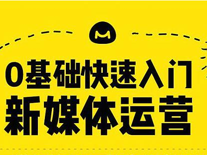 0基础快速入门新媒体运营培训教程完整版百度网盘资源软件logo图