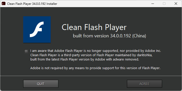 clean flash player(无广告捆绑)