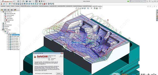 solidcam2017破解下载_SolidCAM 2017 SP2 HF1 中文特别版