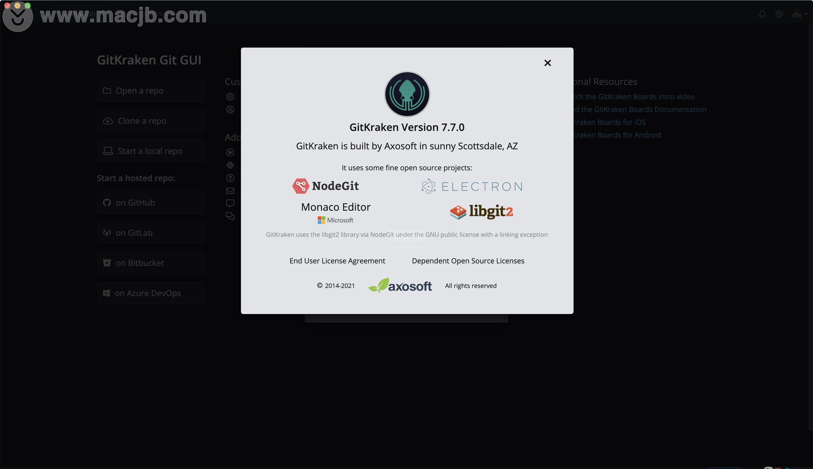 GitKraken for Mac跨平台多功能Git客户端 V7.7.0官方版