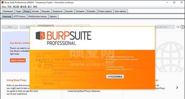 Burpsuite Pro(Web安全性测试软件)