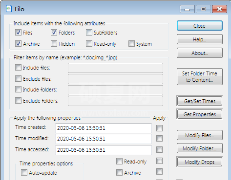 Filo(文件属性修改工具)