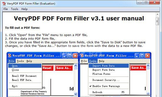 VeryPDF PDF Form Filler下载|PDF表单填充软件 v3.1官方版