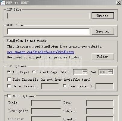 PDF转MOBI(PDF To MOBi)转换器绿色版