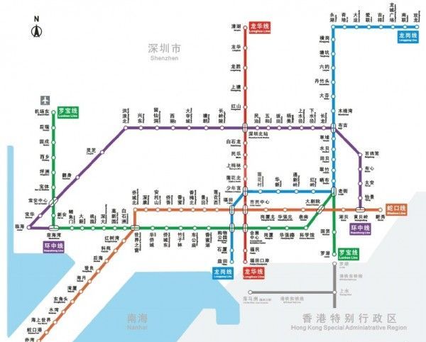 深圳市地铁线路图下载_最新深圳地铁线路图(PDF高清版)