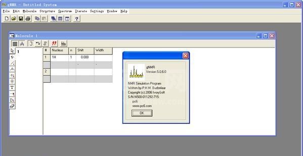 gNMR(波谱模拟)下载|NMR化学位移植计算软件 V5.0.6 免费版