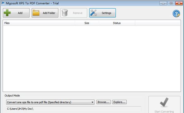 Mgosoft XPS To PDF Converter(XPS转PDF工具)