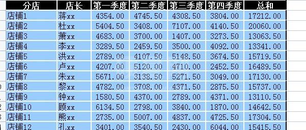 销售清单模板(Excel版)