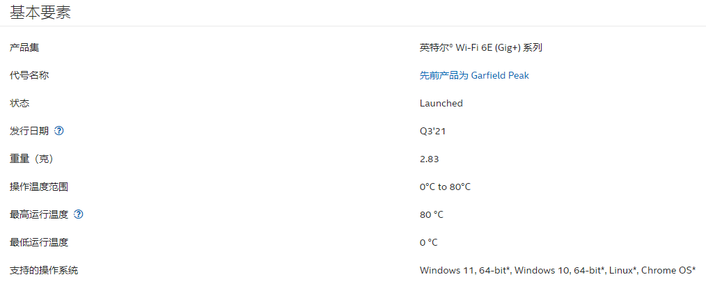 Intel Wi-Fi 6E 无线 Wi-Fi 驱动程序