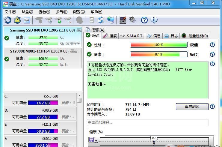 硬盘哨兵Hard Disk Sentinel 5.61 v3绿色破解版