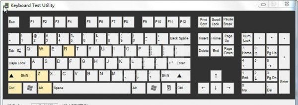 测试键盘按键的软件(Keyboard Test Utility)键盘按键测试 v2.0中文版