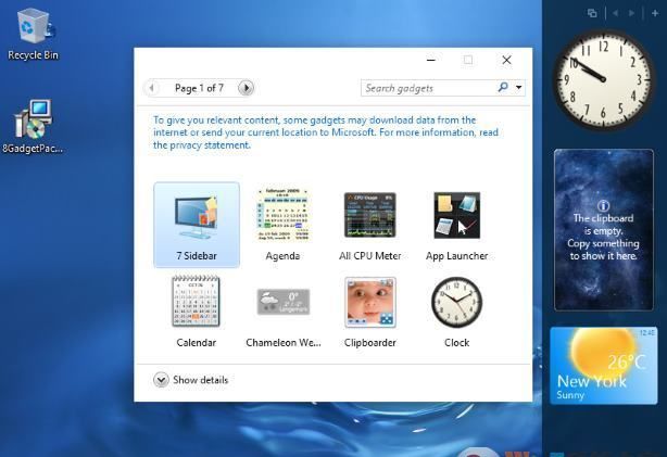 8GadgetPack(Win8桌面小工具) V33官方版